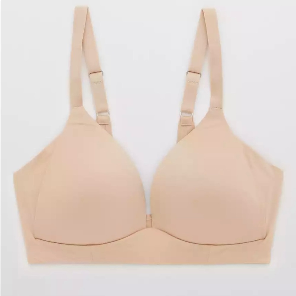 Women's Wireless Lightly Lined Bra - Aerie -  Nude color 32ddd NWOT